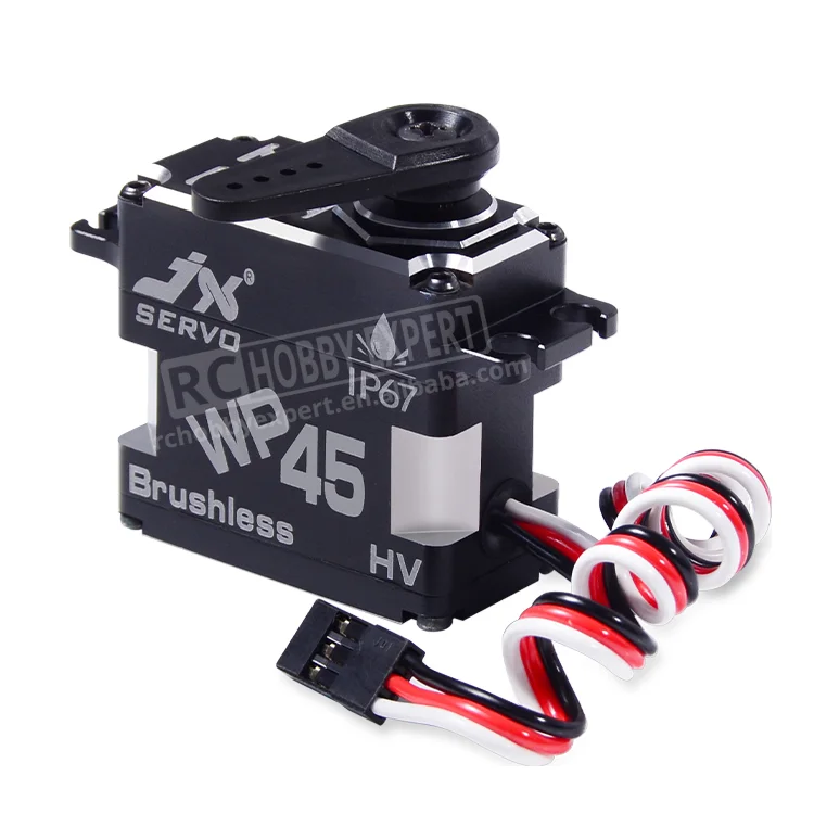  JX Servo WP45 45 кг полностью металлический IP67 Водонепроницаемый бесщеточный высококачественный сервопривод для радиоуправляемых хобби БПЛА робототехники и промышленного