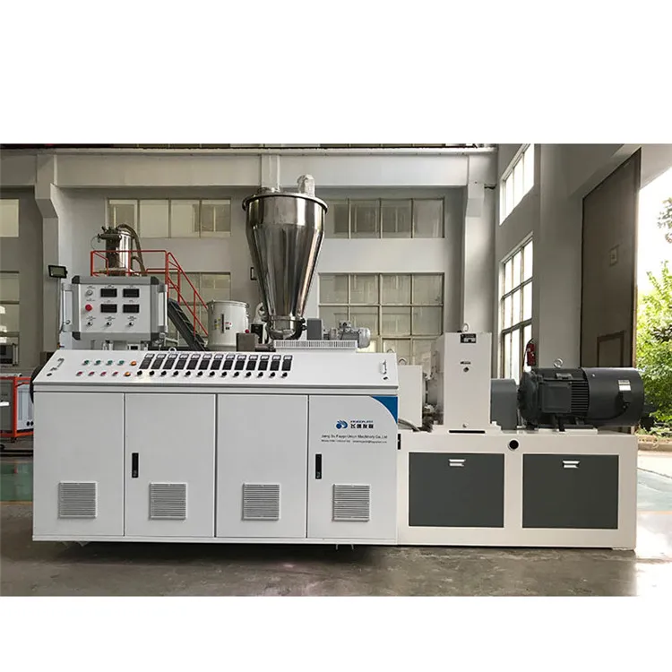 Faygo Union twin screw extruder for plastic PVC pipe profile sheet extrusion line for sale