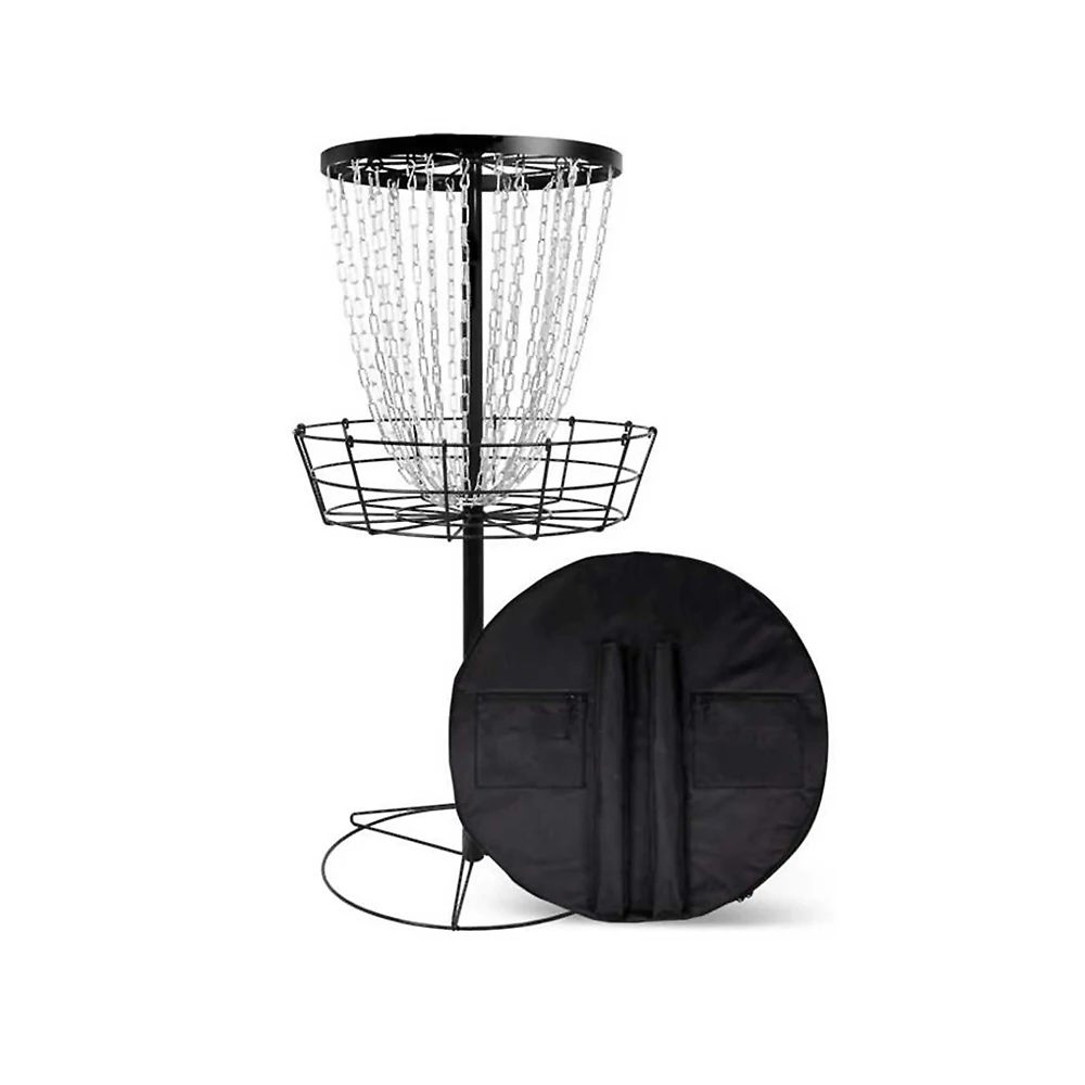 Прямая Продажа с завода, профессиональная одобренная PDGA легкая индивидуальная портативная корзина для гольфа с 24 цепями
