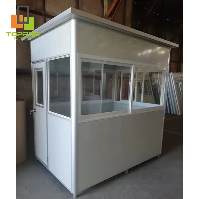 Fast Easy Easily Assembled and Movable Security Booth Tiny Office Cabin Entrance Gate Booth portable guard room