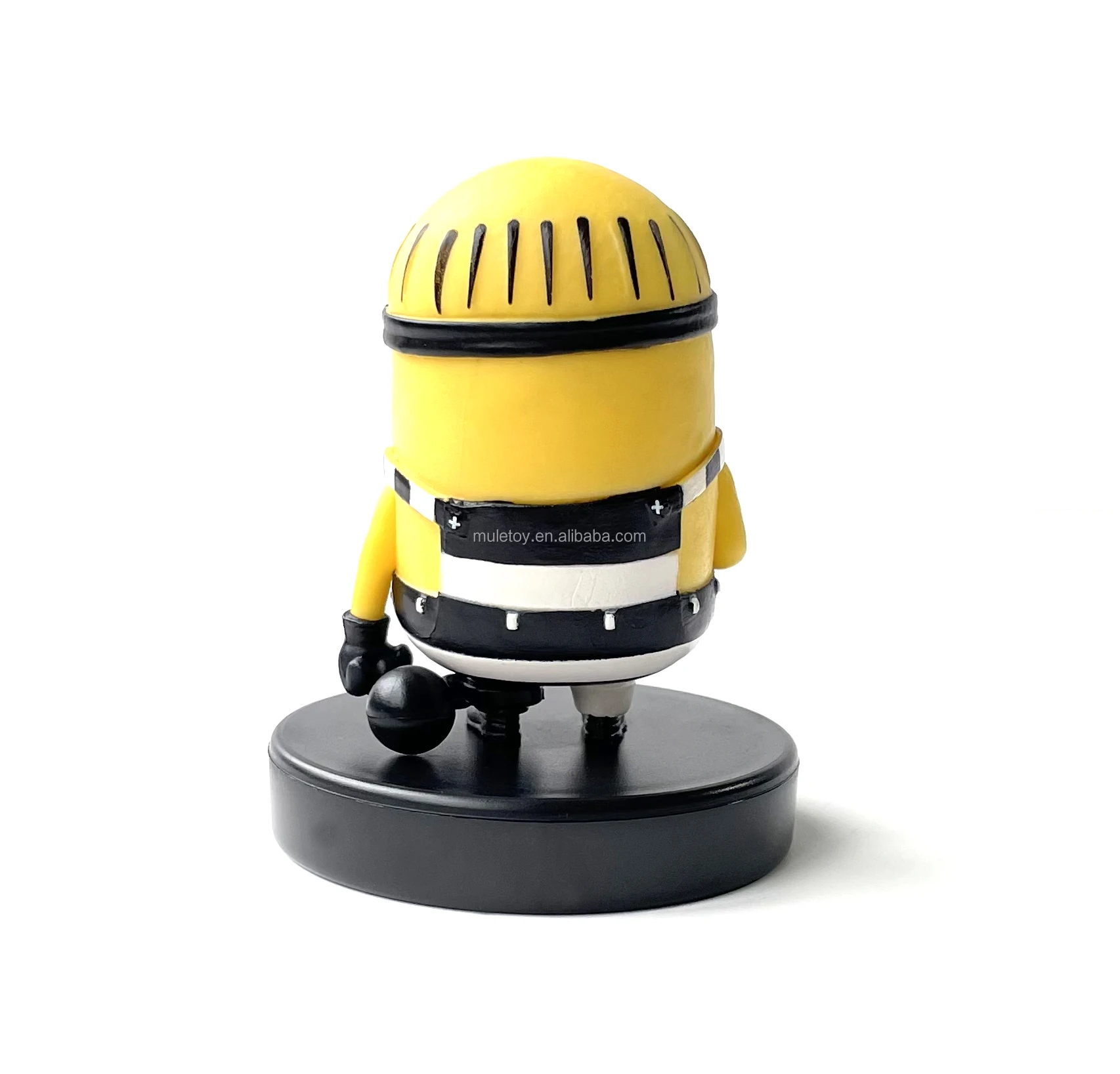 Popular movie Despicable-Me wear prison clothes Stuart minion model toys for collection