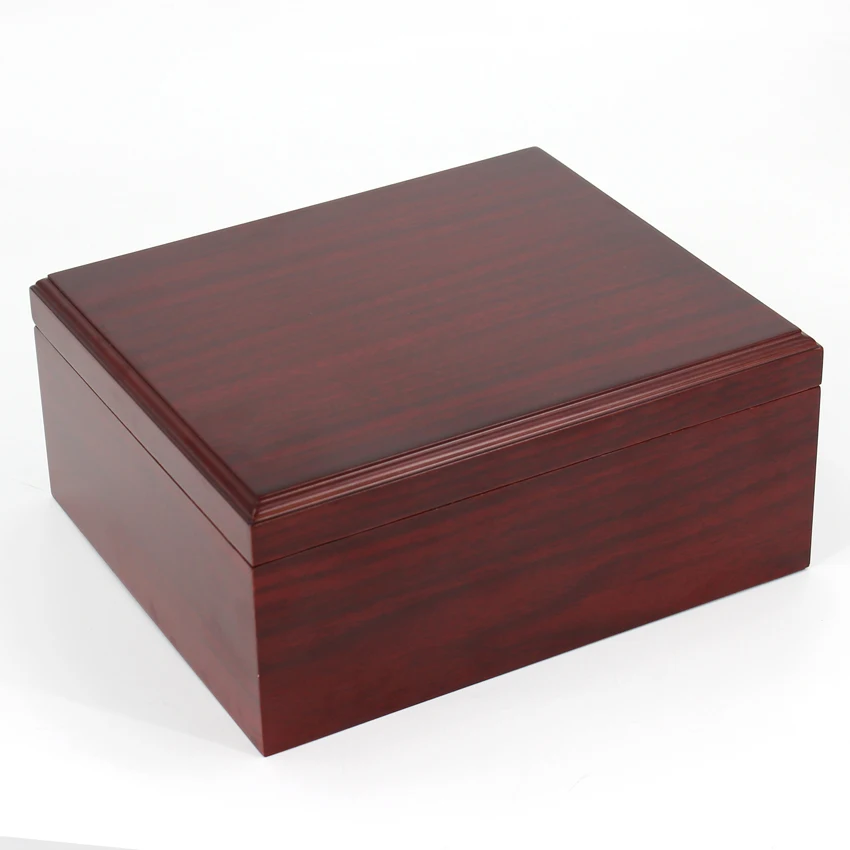 wholesale custom spanish cedar wood box de puros with hygrometer humidifier solution desktop pack  cigar humidor