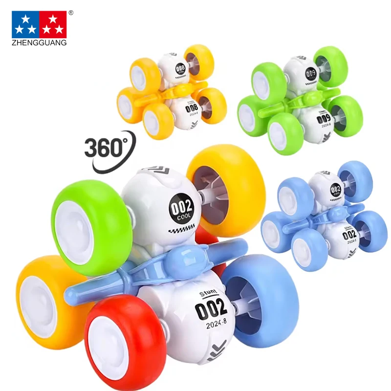 Zhengguang Toys 2024 New model Friction Car Mini Stunt Car Toy 360 Degrees Rotating Climbing Vehicle Toy For Boy