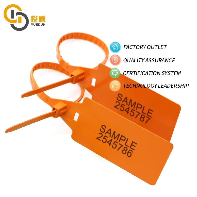 YDPS-025 Seal Safeti Plastic Plastic Seal for Container  Custom logo Plastic Seals