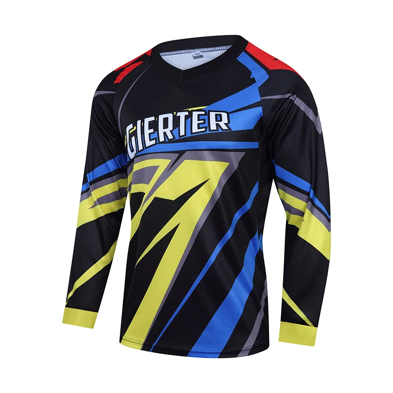 2022 Motocross Sport Wear Racing Bike Men Downhill Jerseys Mtb Shirts 100% Polyester Sublimation Off-road Motorcycle Jersey