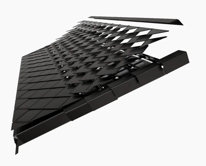 Cailin Building Materials Solar Shingle Roof Tiles Photovoltaic Solar Panels for Home Electricity