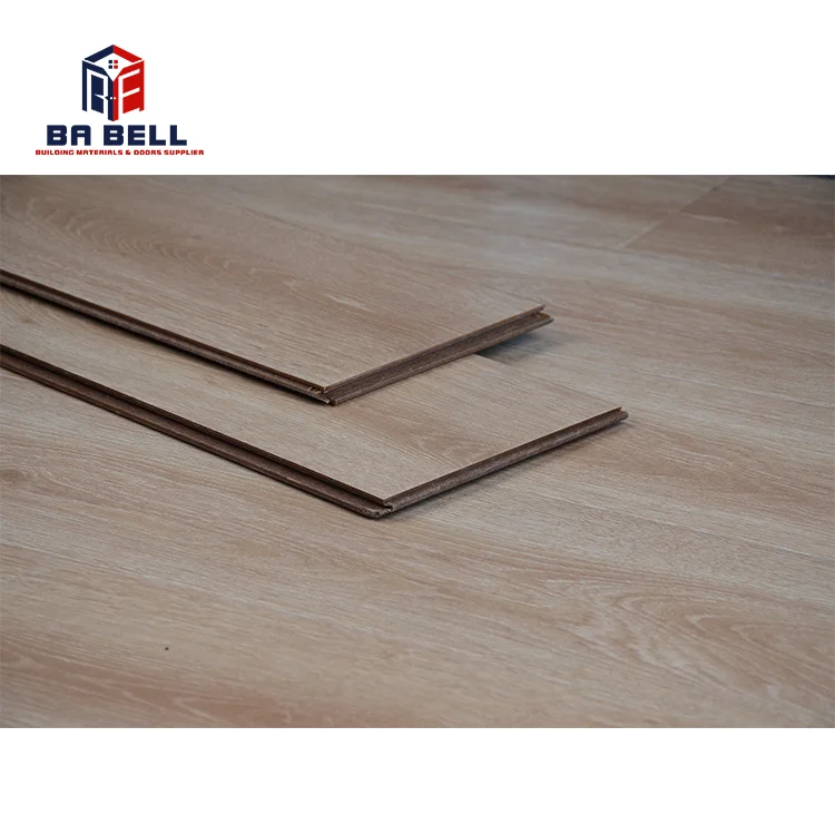 Beach cottage wood look floor tiles durable  indoor smooth surface wooden floating parquet flooring