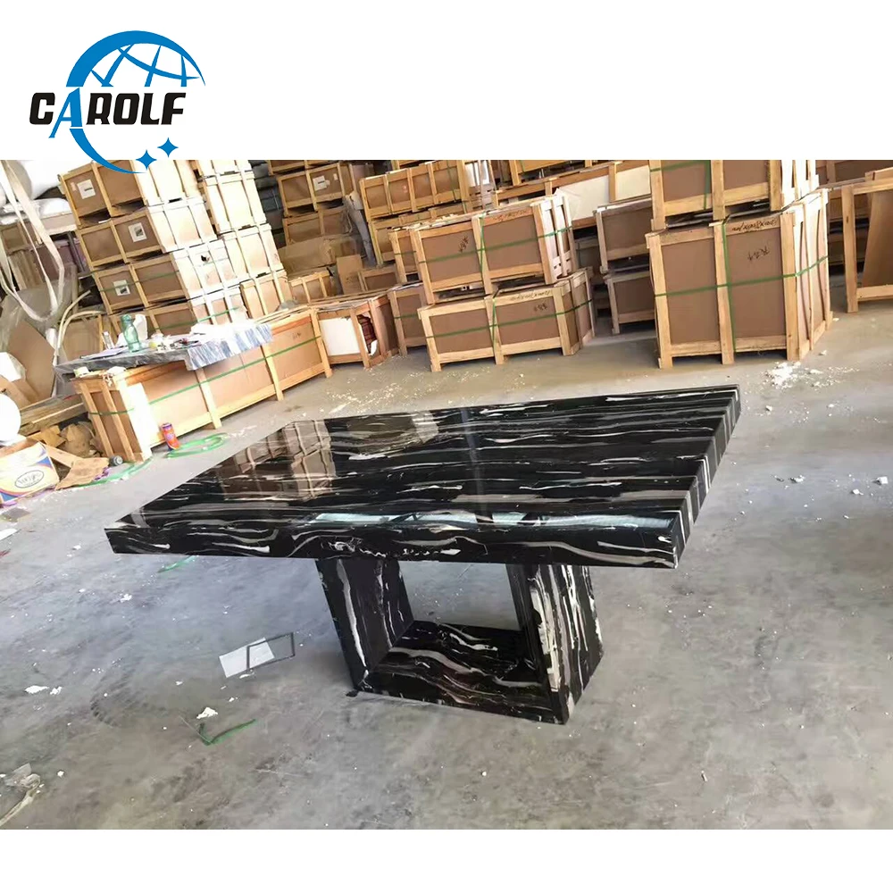 Concrete Dining Room Furniture Luxury Granite Dragon Mart Marble Dubai Dining Table