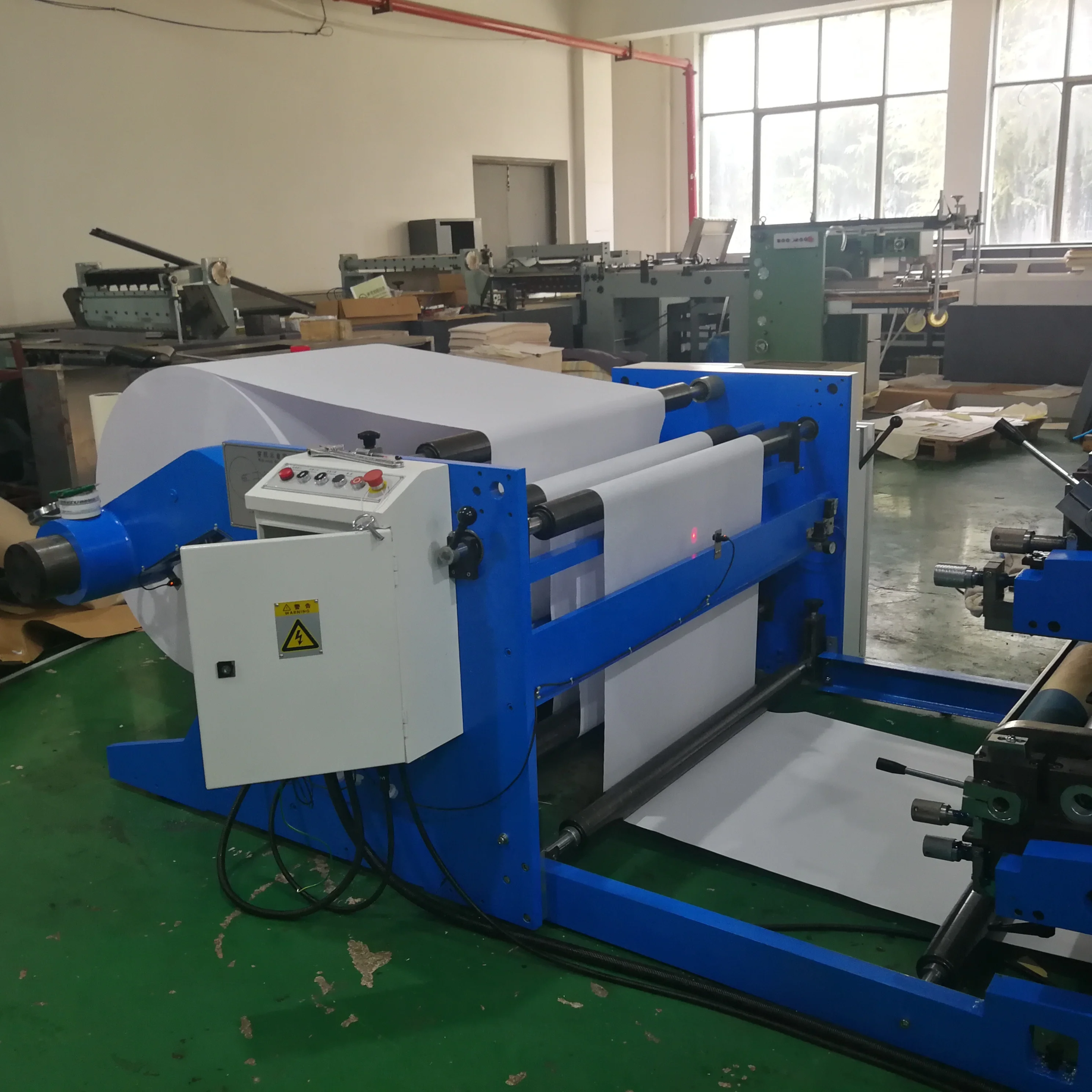 Blue Color Wire Stitching Exercise Book Making Machine