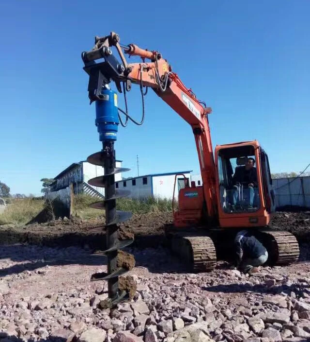 Earth Auger  log splitter Hydraulic Auger Earth Drilling   Excavator Hydraulic Auger drilling stump planner stump grinder