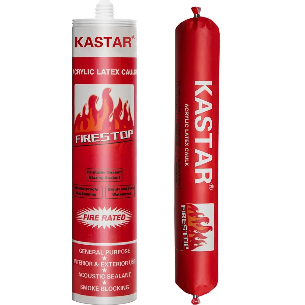 Kastar Weatherproof Weatherproof Neutral Fireproof Acrylic Sealant For Glass Fire Resistant Fireproof Ul Listed Silicone Sealant