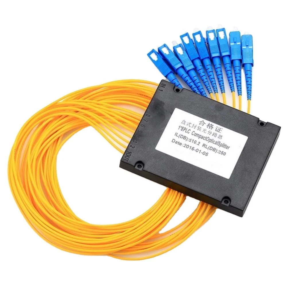 FTTB/FTTH SC/APC UPC коннектор ABS коробка 1*8 ПЛК