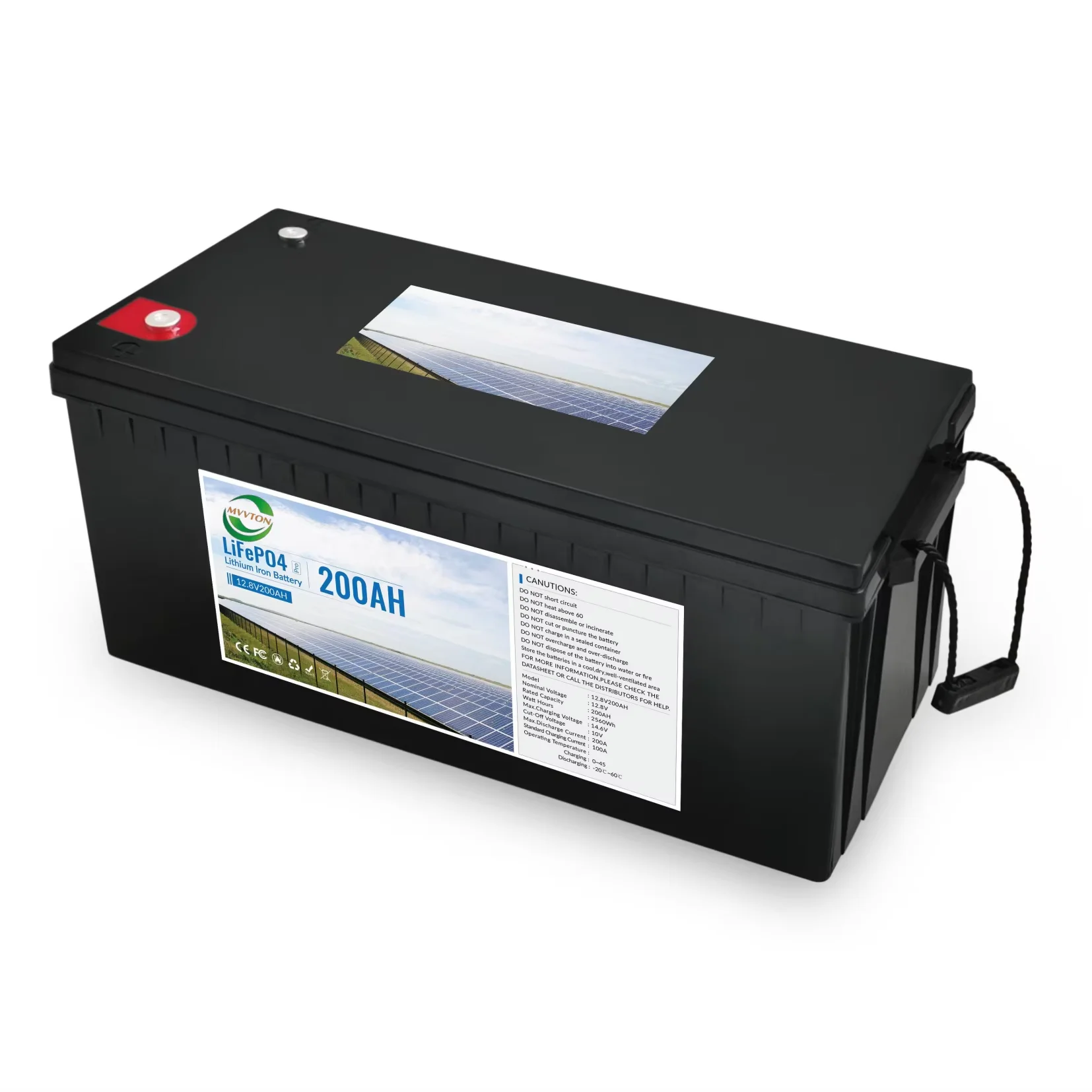 Custom-Made 12.8V200AH Lithium Ion Battery Pack Home Appliances Toys 32700 LFP Hy18650mp Lithium Iron BMS Protection Solar NCM