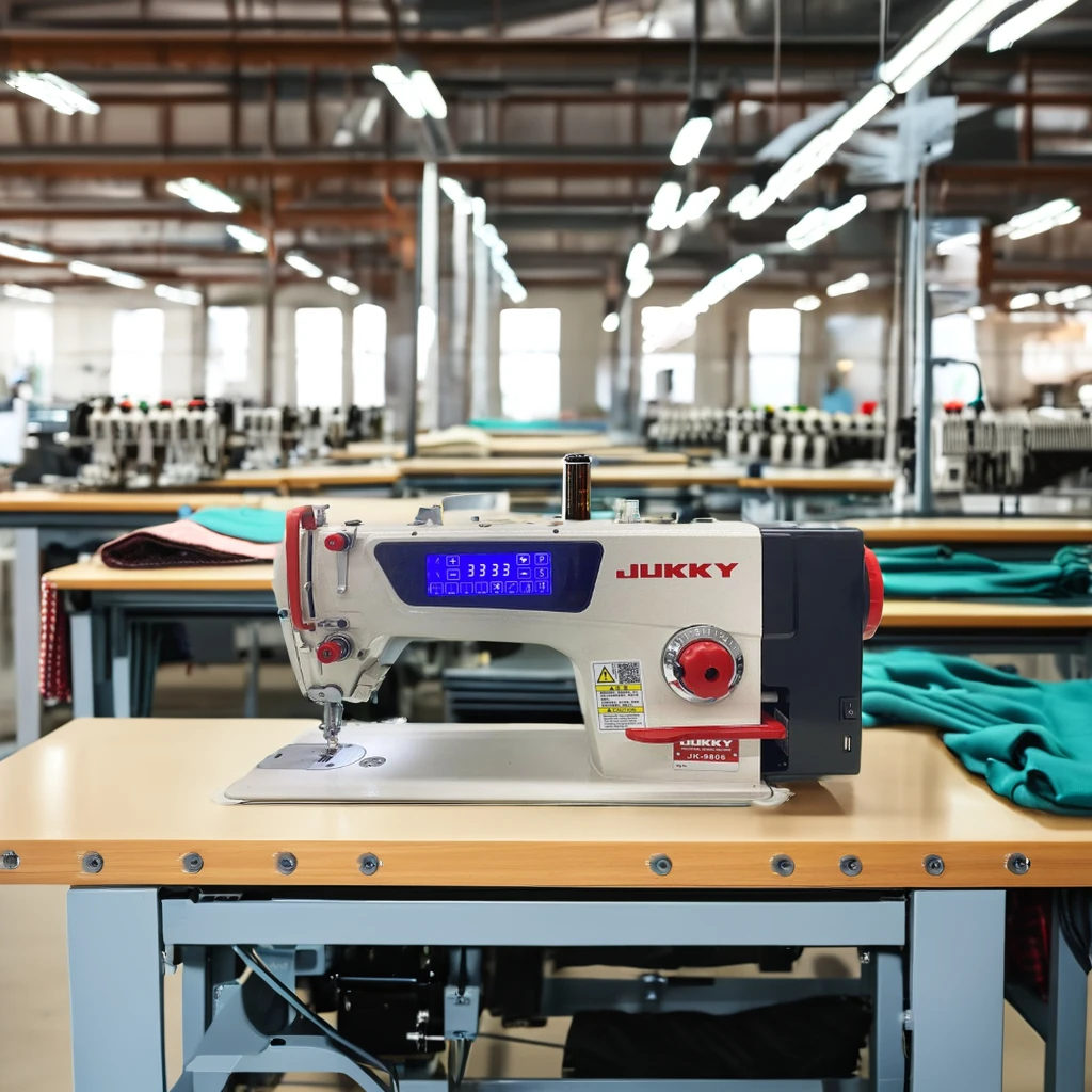 JUKKY Industrial Sewing Machine Single Needle Lockstitch Big Touch Screen Ultrasonic Mechanical 38 Servo Motor Hot Sale Large