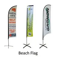 Factory Cheap Price Outdoor Advertising Outdoor Feather Beach Flag Banner Stand X Cross Base Water Filled Rotating Base