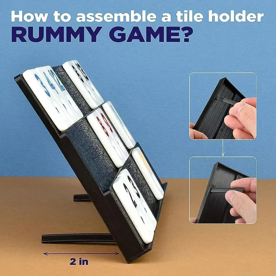 Custom 106 Personalized Rummy Tiles Game Travel Size in a box