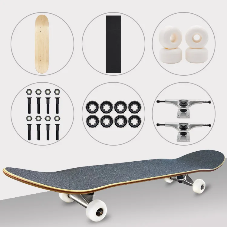professional waterproof skateboard blank deck oem factory northeast / canadian maple 7 ply skate board