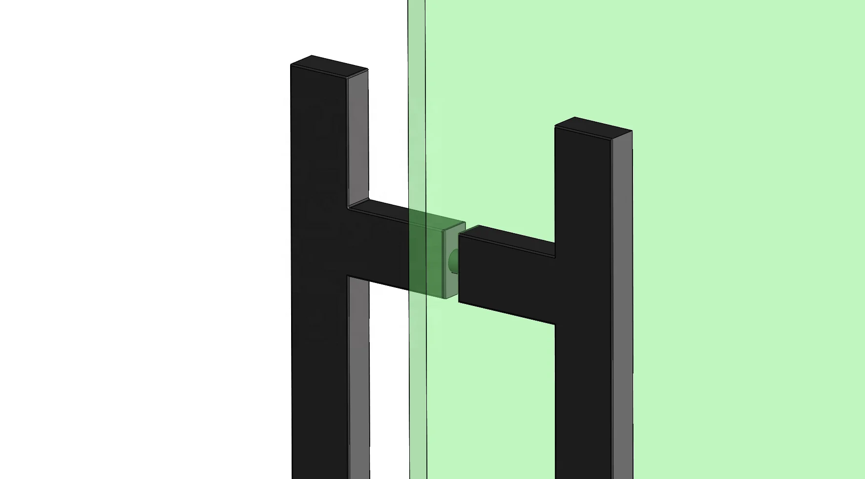 
Entrance Glass door square Matte Black Pull Handles 