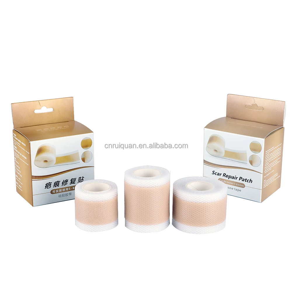 Medical Grade Soft Waterproof Adhesive Silicone Tape Gel Film Scar Treatment Strips Removal Sheet Rehabilitation Therapy
