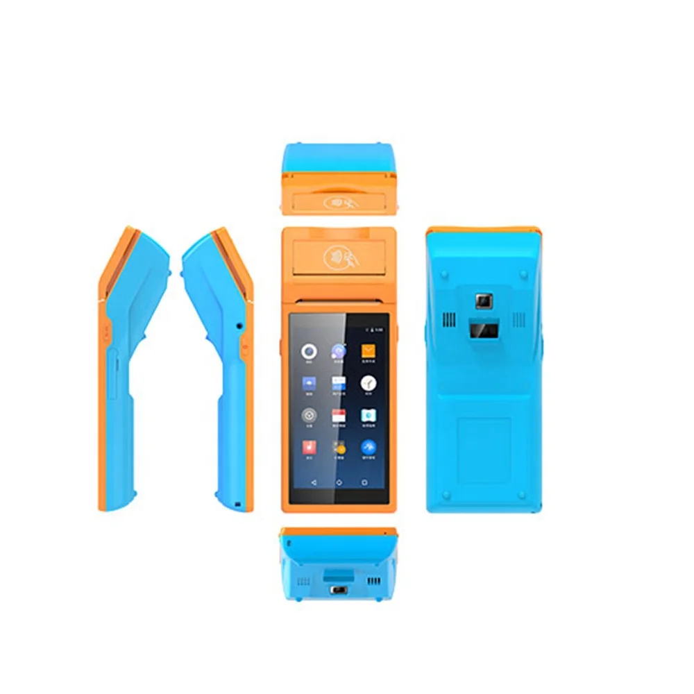 JEPOD JP-Q001 Portable PDA Android 3G Mobile PDA POS System with Built in Printer Wifi Barcode Scanner