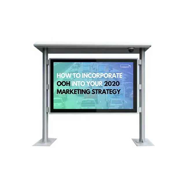 big outdoor advertising screen bus station horizontal  outdoor tv stand waterproof tv outdoor ip65 2500 nits