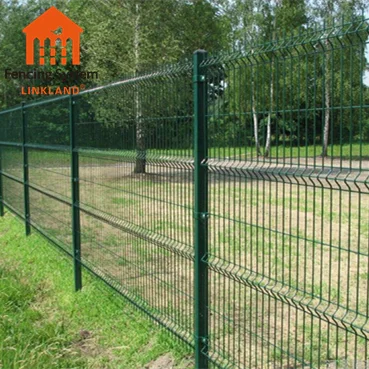 Outdoor 3D Curved Welded Fence Panel PVC Coated Galvanized Triangle Bending 3D Fence for Garden Fencing