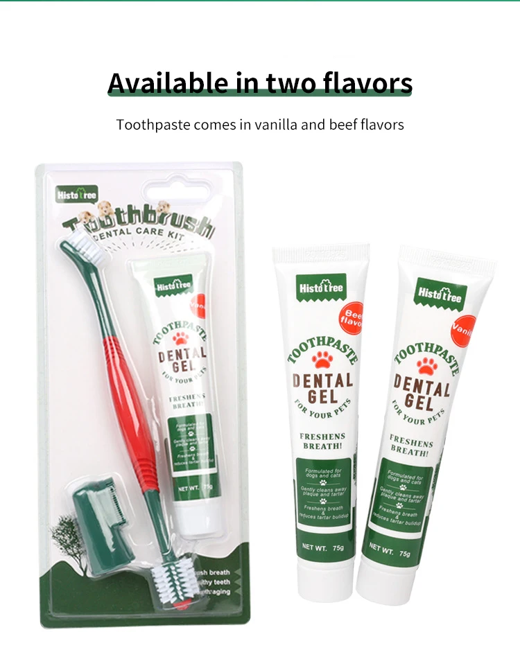 Good Supplier Pet Product Tooth Cleaning Sets Toothpaste Set for Dogs