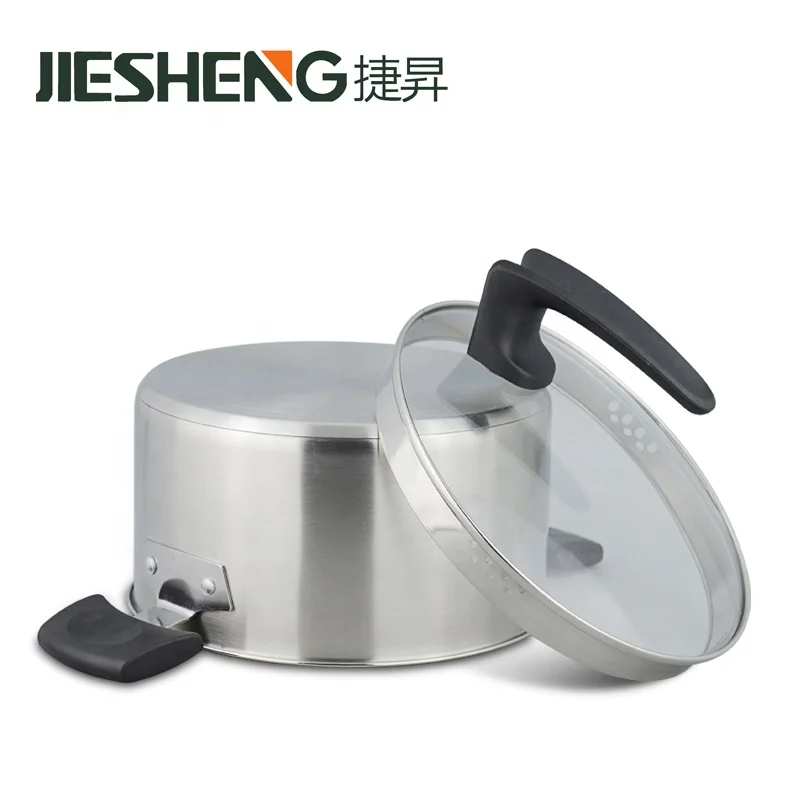 
Double Handle Stainless Steel Multipurpose Cooking Pot Pasta Pot Milk Pot Soup With Strainer Lid 