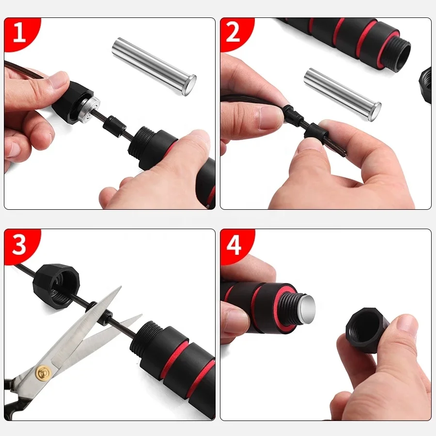 Китайский фитнес Регулируемый Утяжеленный высокоскоростной металлический провод беспроводной ПВХ Скакалка для упражнений