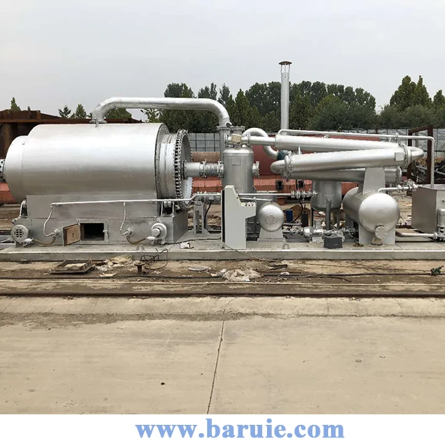 Small Scale Mini Waste Plastic Pyrolysis Plant With Skid Mounted