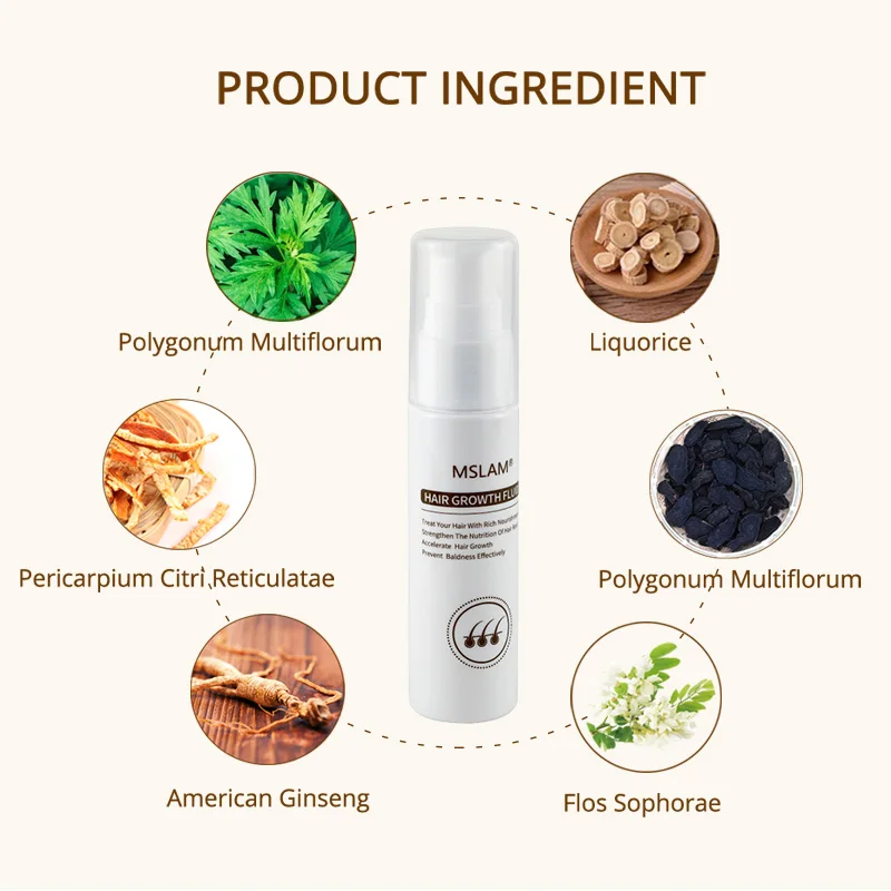 In Stock MSLAM Prevent Hair Loss and Fast Hair Growth Liquid habel Extracts Hair Regeneration Treatment