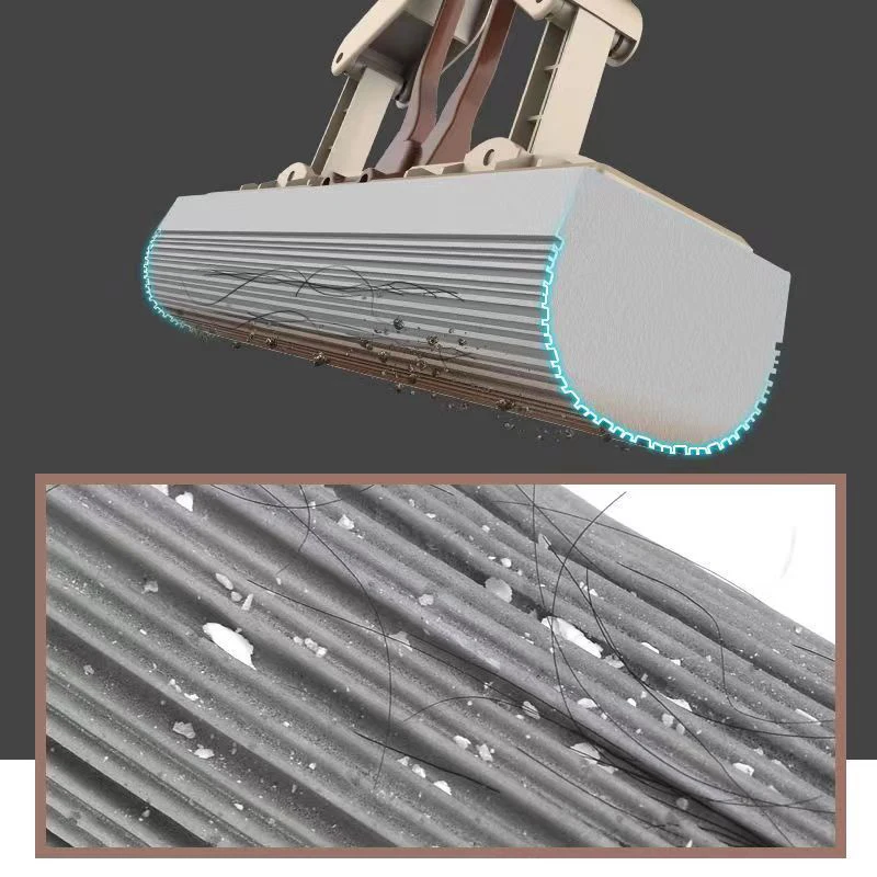 Wholesale Floor Cleaning Mop 110cm Stainless Steel Long Handle Easy Squeeze PVA Sponge Mop