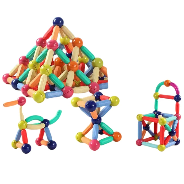 Kids Building Blocks Educational Baby Toys Magnetic Building Sticks Blocks Toys Fun Magnetic Blocks Building