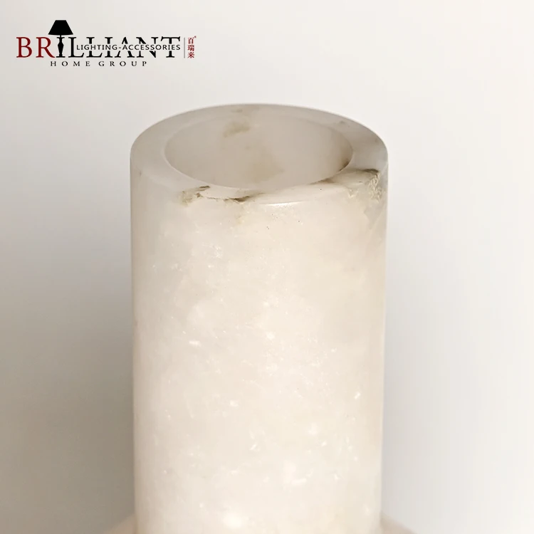 Living Room Dining Room Marble Flower Vase Ornaments Home Decorations Vintage Alabaster Stone Vase