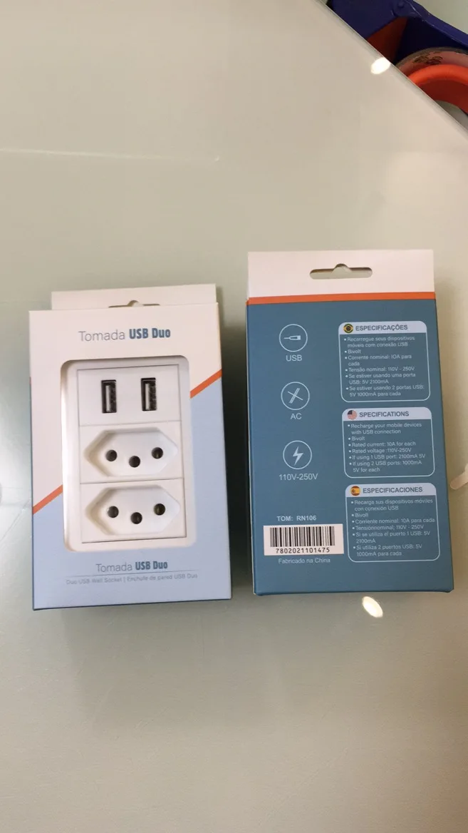 hot sale 13A double USB charger port Brazil South Africa South America insert wall power switched socket