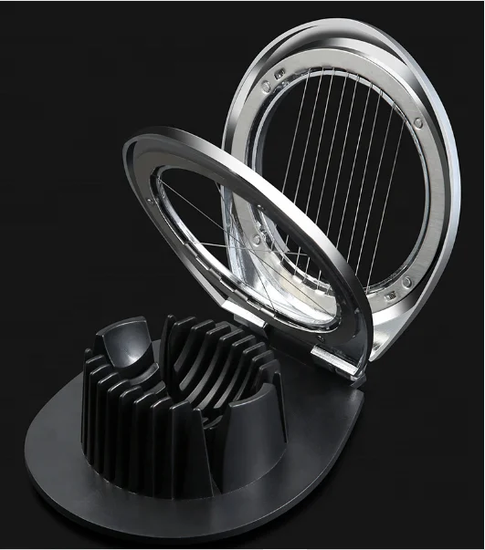 Multi-function stainless steel egg cutter for Egg slicer cut into flowers Versatile kitchen helper
