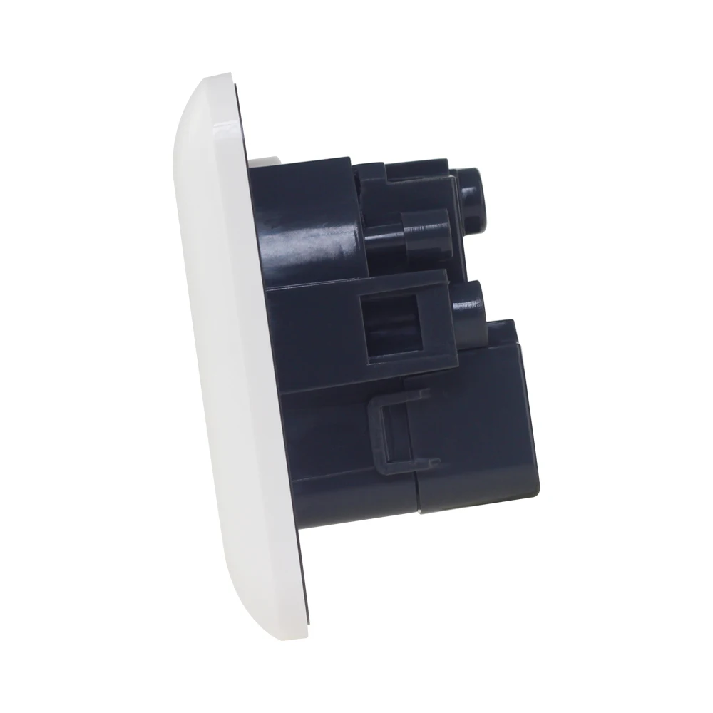 Europe Schuko Socket 2USB Type C Wall Socket Standard Grounding USB Charging Port Type C 5V 2.1A EU Power Socket Outlet