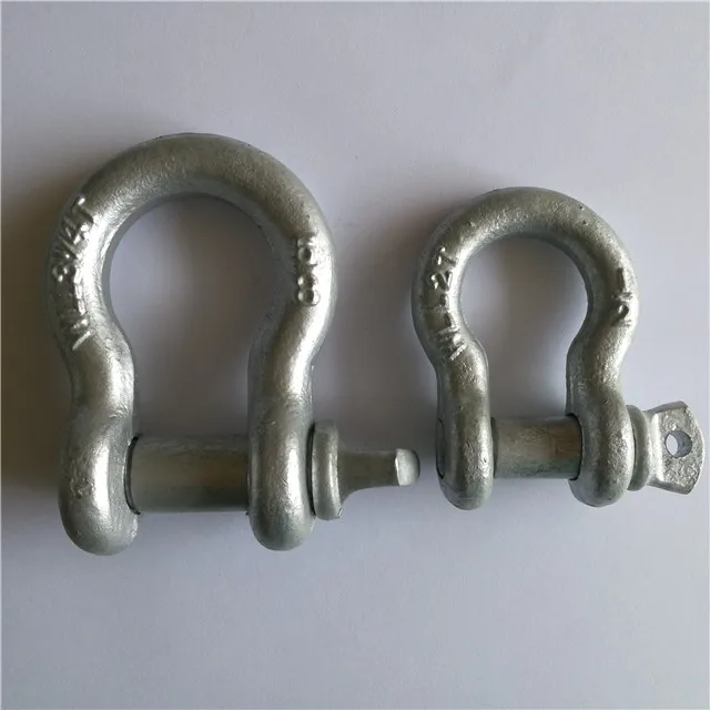 Drop Forged Galvanized Shackles Bow Shackle Green