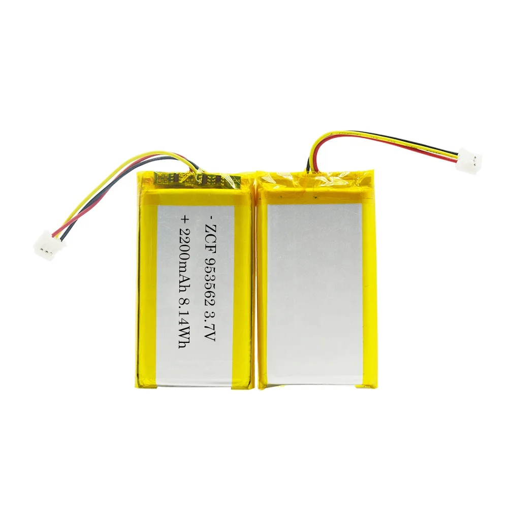Rechargeable 953562 2200mAh Polymer Lithium ion Battery Cell Pack