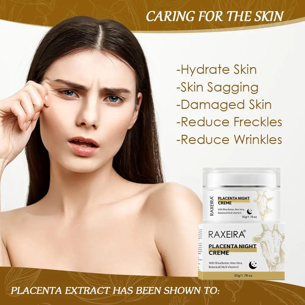 Wholesale Ovine Placenta Face Wrinkle Anti-Aging Remover Cream Best Night Whitening Cream