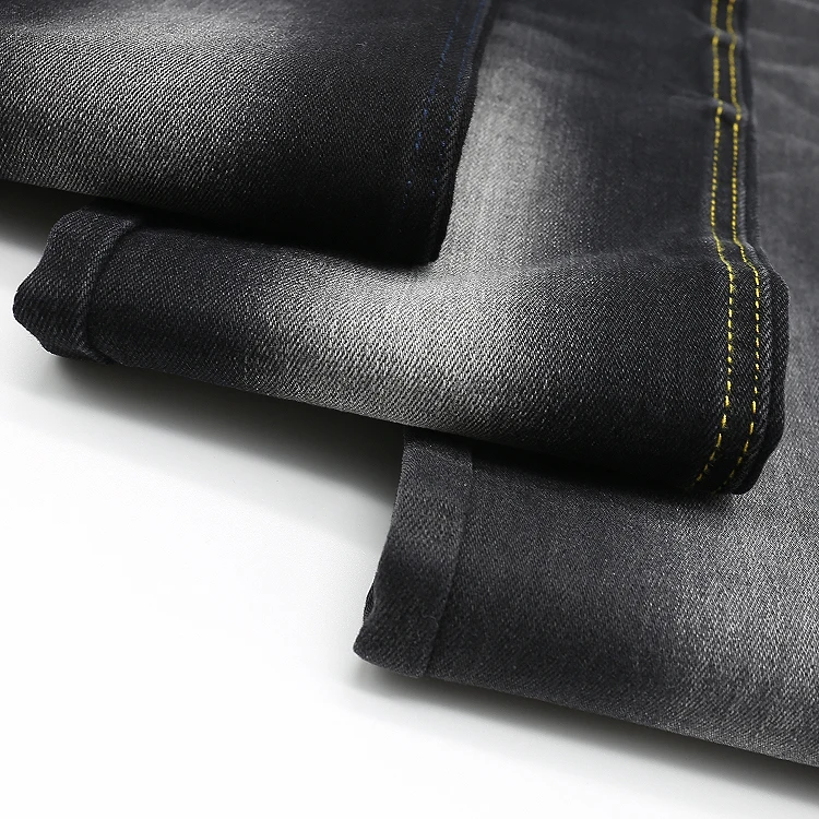 Recycled Cotton Heavy 11 Oz Cotton Spandex Slub Denim Fabric For Jeans