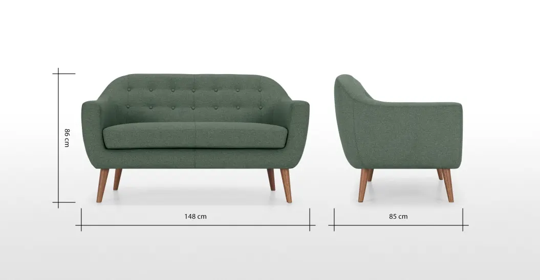 Famous designer products sofa classic 2 seater sofa with tufted button sturdy sofa