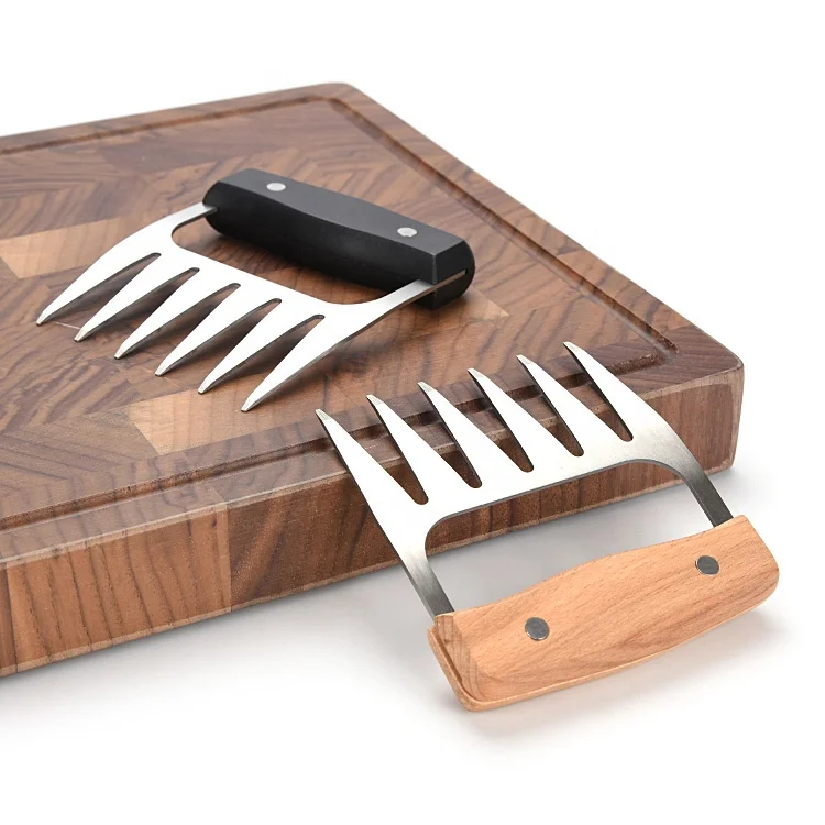 Хит продаж, измельчитель для барбекю и свинины из нержавеющей стали 18/8, набор когтей для мяса с медведем