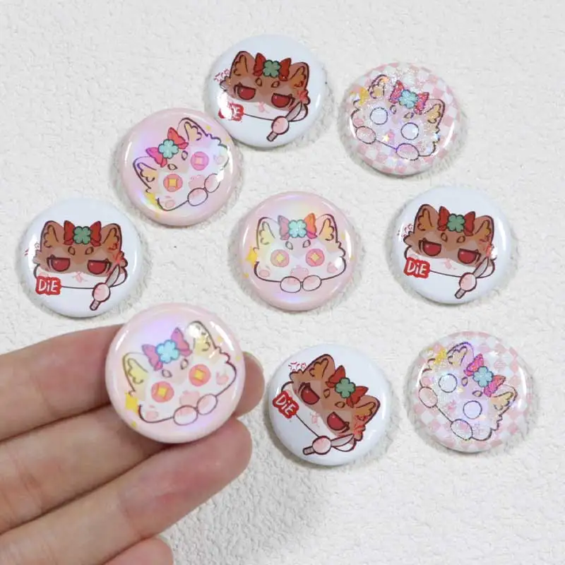 Hot Design Round Anime Metal Cheap  Promotion  Metal Badges Supplier Custom Logo Round Shaped Tin Button Pins for Gifts