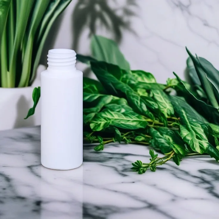 60ml Empty PE Shamppoo Bottle White Lotion Plastic Bottle For Skincare Plastic Bottle With Pump or Cap