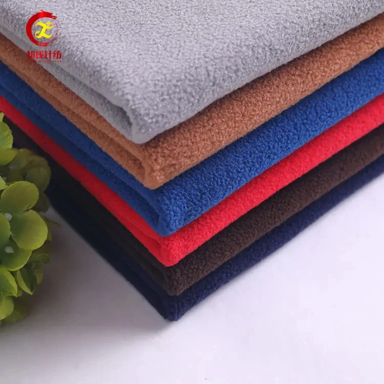 Custom Polyester Double Side Anti Pilling Micro Polar Fleece Fabric For Sale