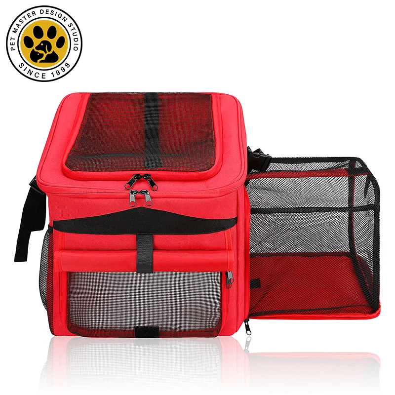 SinSky Bicycle Carriers Carrying Pet Basket Bag Riding Pet Hanging Outdoor Dog Bicycle Carrier Breathable Folding Bag