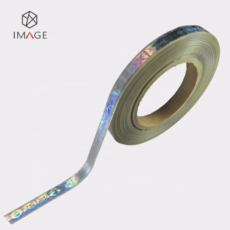 Spool Form Silver De-metalized Holographic Foil Strip for Printed Paper Label