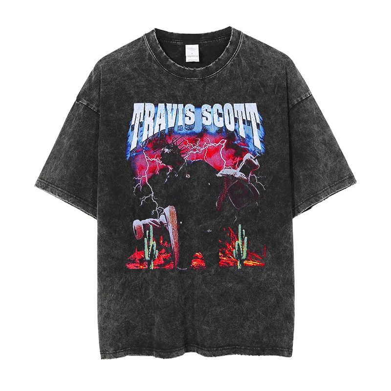 Ingor Trendy Brand Custom Logo Rapper Graphic T Shirts for men