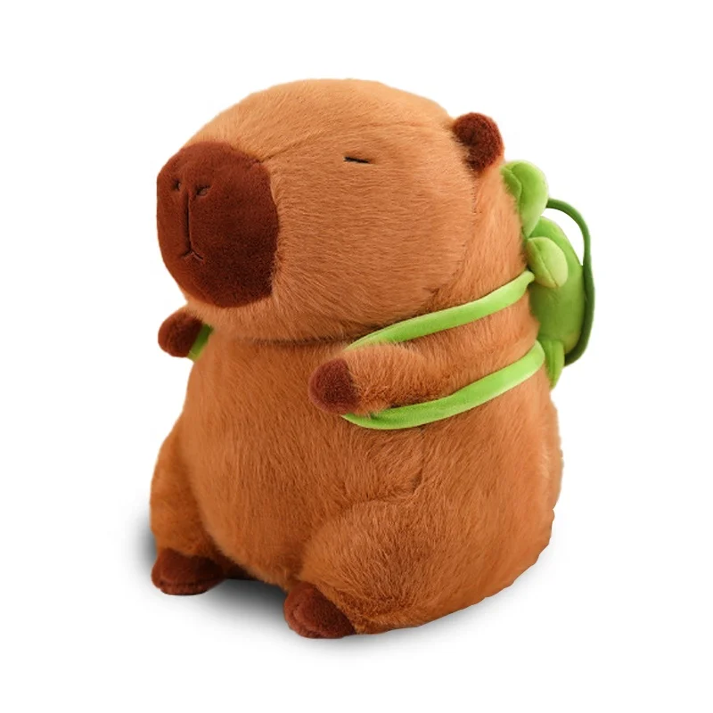 Backpack style Capibara manufacturer custom cheap carrot popular capybara claw machine stuffed plush toys for kids gifts